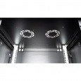 Шкаф 19" телекоммуникационный настенный, 6U 368x600х600 мм, дверь перфорация, черный